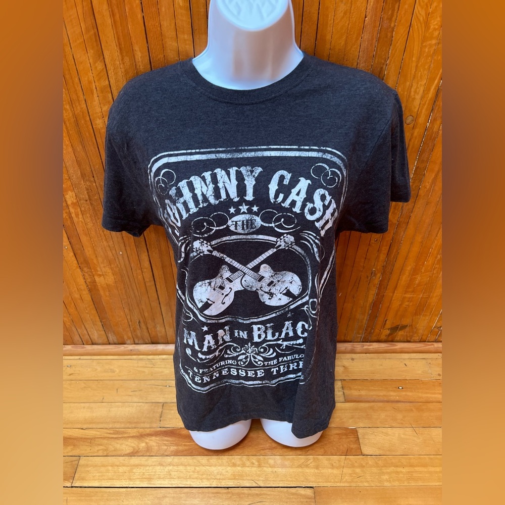 Johnny Cash Man in Black Tennessee Ash Black Graphic Tee